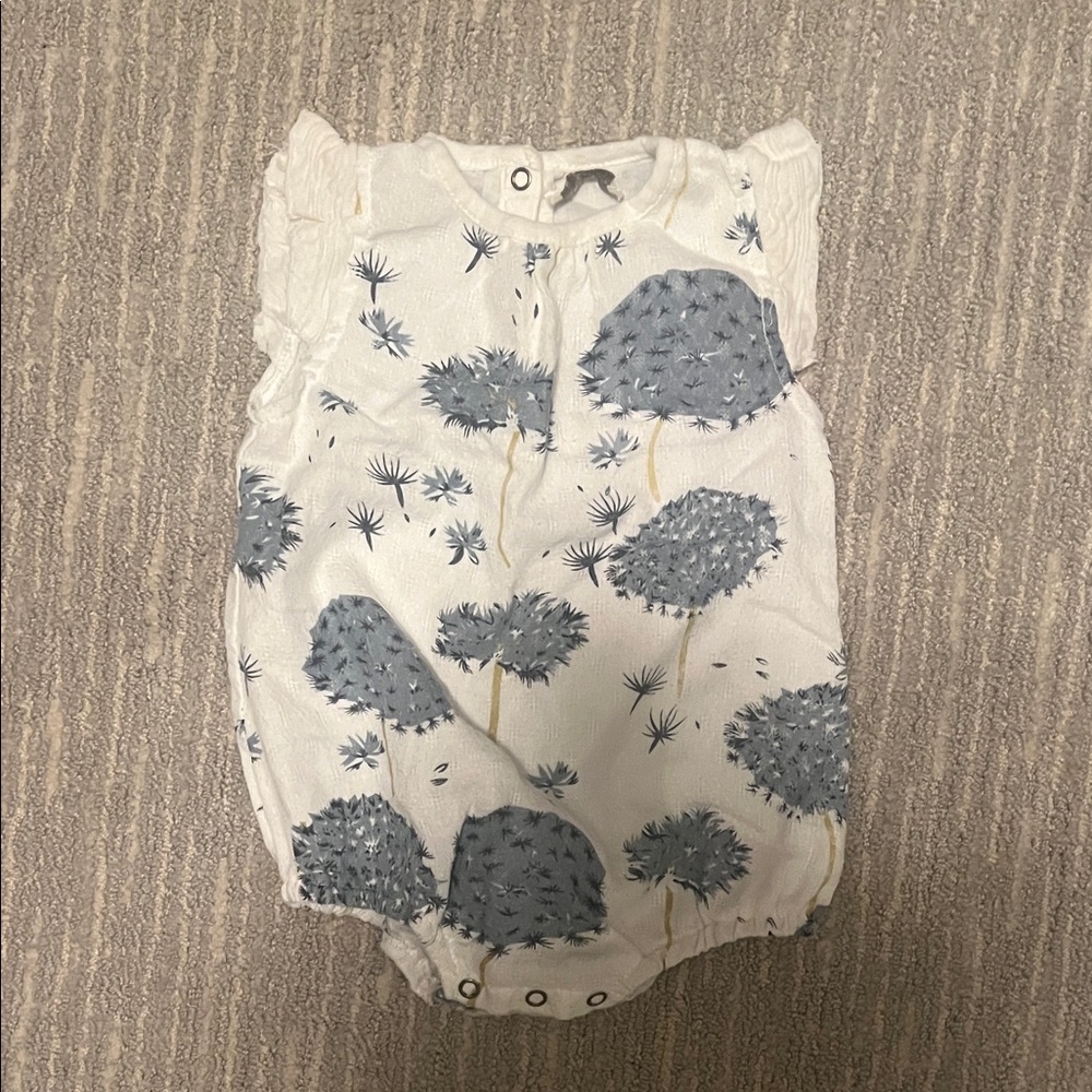 Miki Miette Baby Girl floral Romper 12M Spring summer Outfit